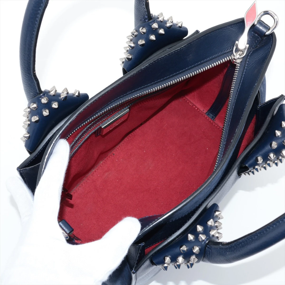 クリスチャンルブタン エロイーズ レザー×スタッズ 2WAY