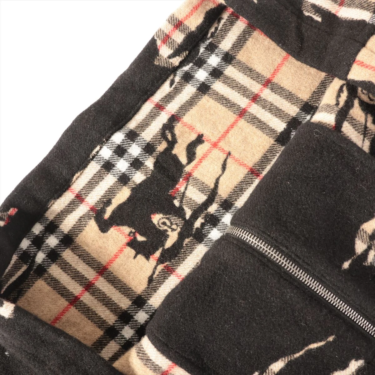 バーバリー コットン×ウール ブルゾン M メンズ ブラック