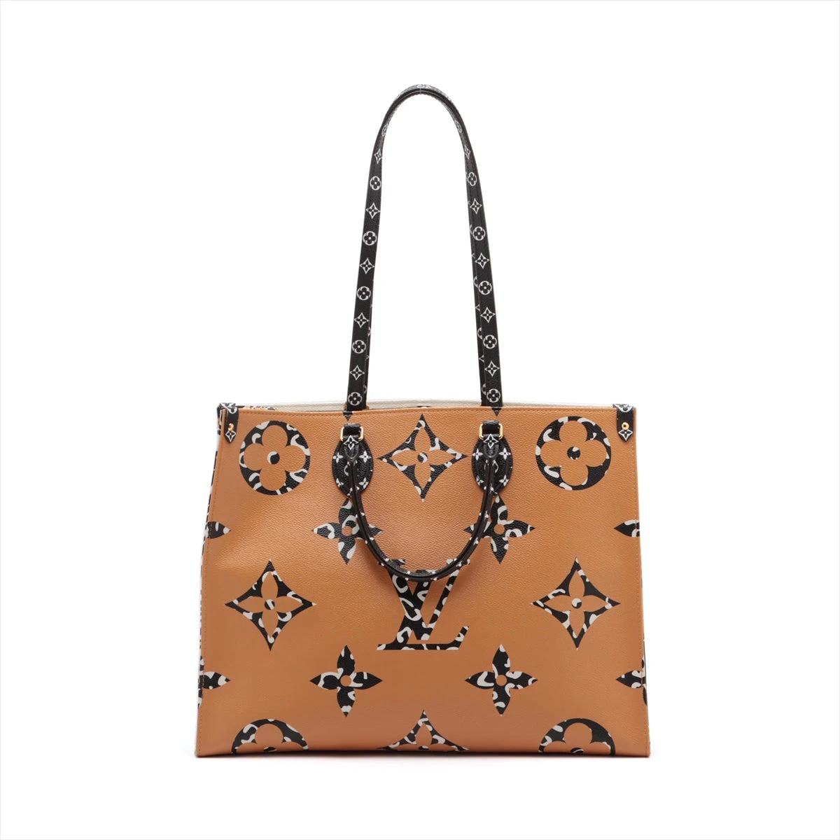 ルイヴィトン オンザゴーGM M44674 モノグラムジャイアントジャングル トートバッグ ショルダーバッグ レオパード 豹柄 中古 送料無料 LOUIS VUITTON（ルイヴィトン）の「LV直営店＆追跡便☆ジャイアント