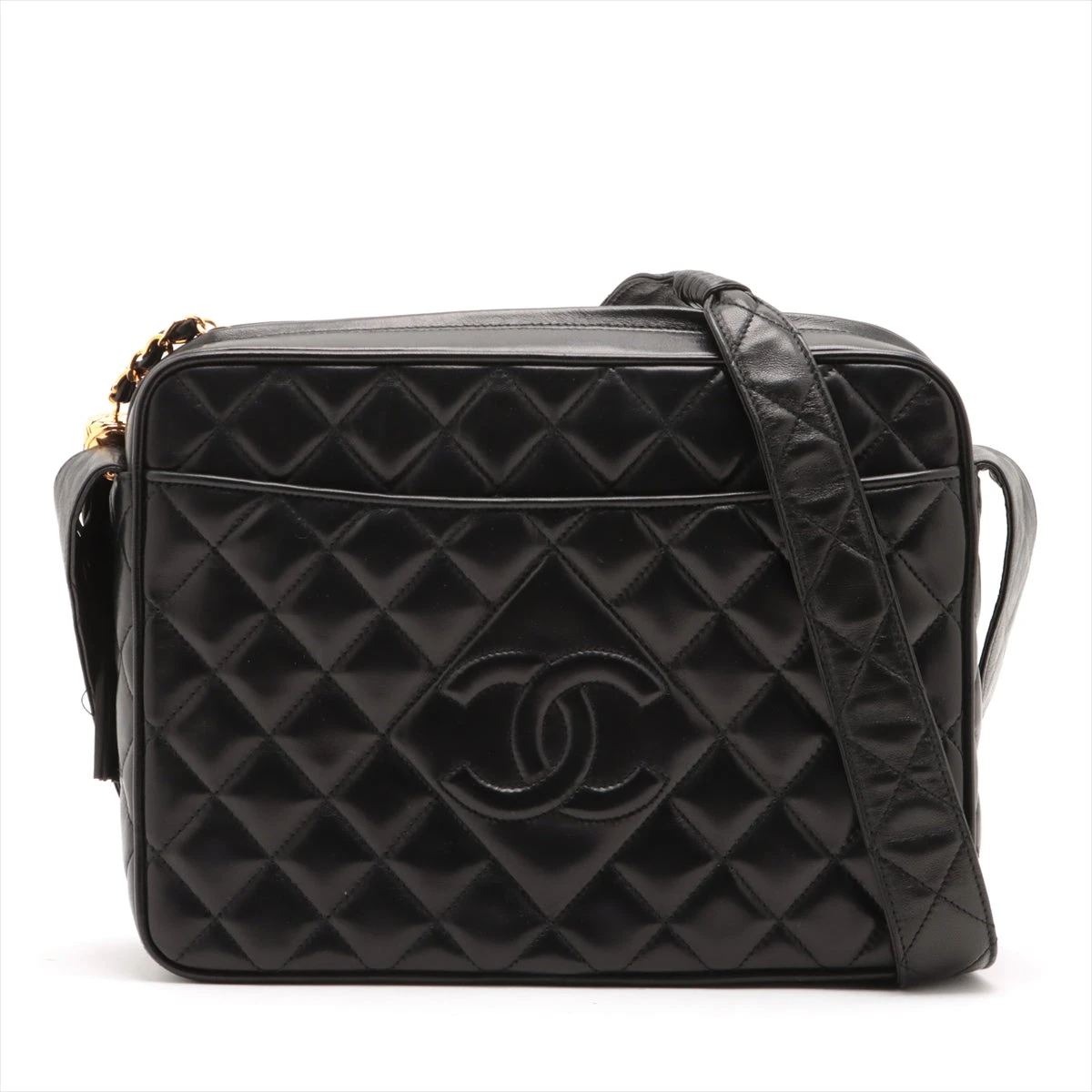 シャネル マトラッセ ラムスキン ショルダーバッグ ココマーク  