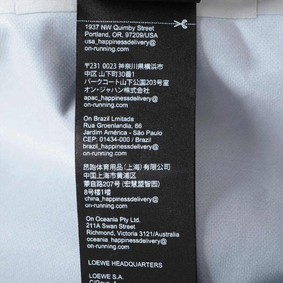 ロエベ×オン 22SS ポリエステル×ポリウレタン パーカー S レディース