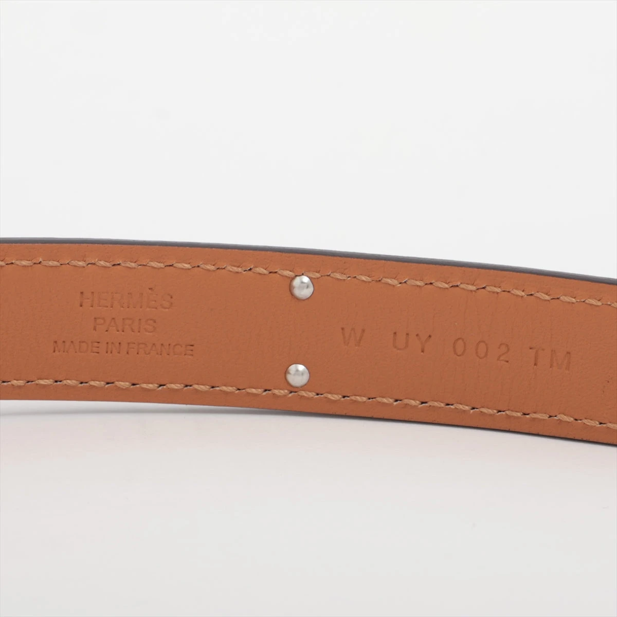 エルメス　白　ケリーベルト　新品未使用　早い者勝ちです☆ 栄】エルメス ケリーベルト エプソン レザー U刻印 2022年製造