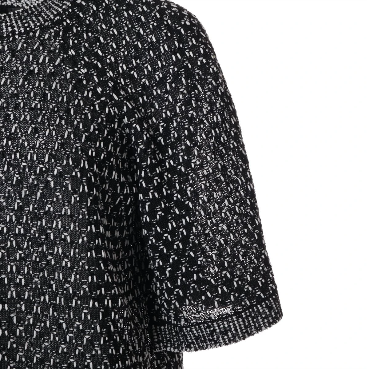 シャネル ココボタン P56 コットン×シルク ニット 40 レディース