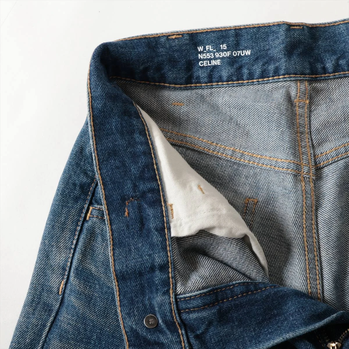 セリーヌ トリオンフ コットン デニムパンツ 26 レディース ブルー