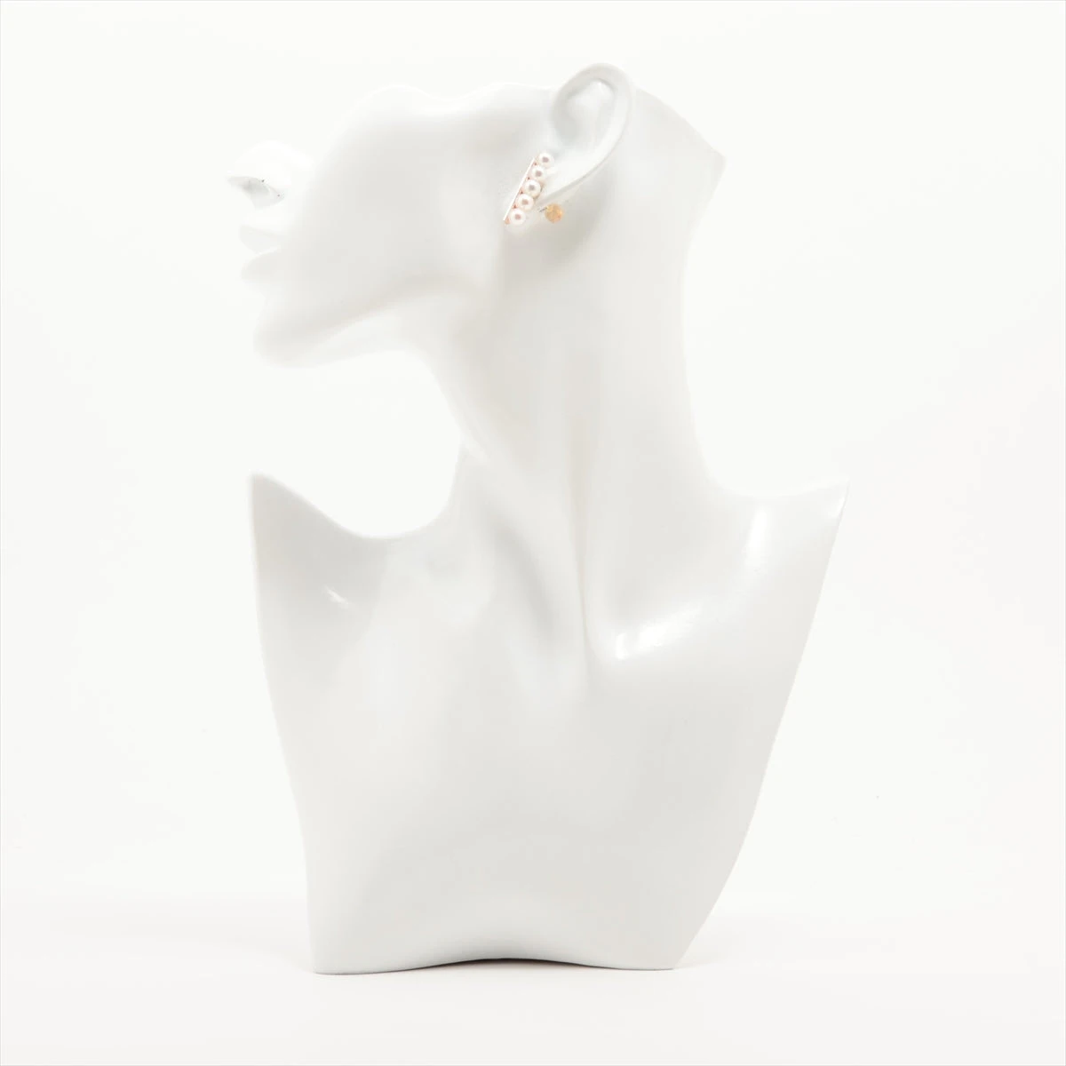 タサキ バランスプラス パール ダイヤ ピアス 750(YG×PG) 総5.8g 0.08