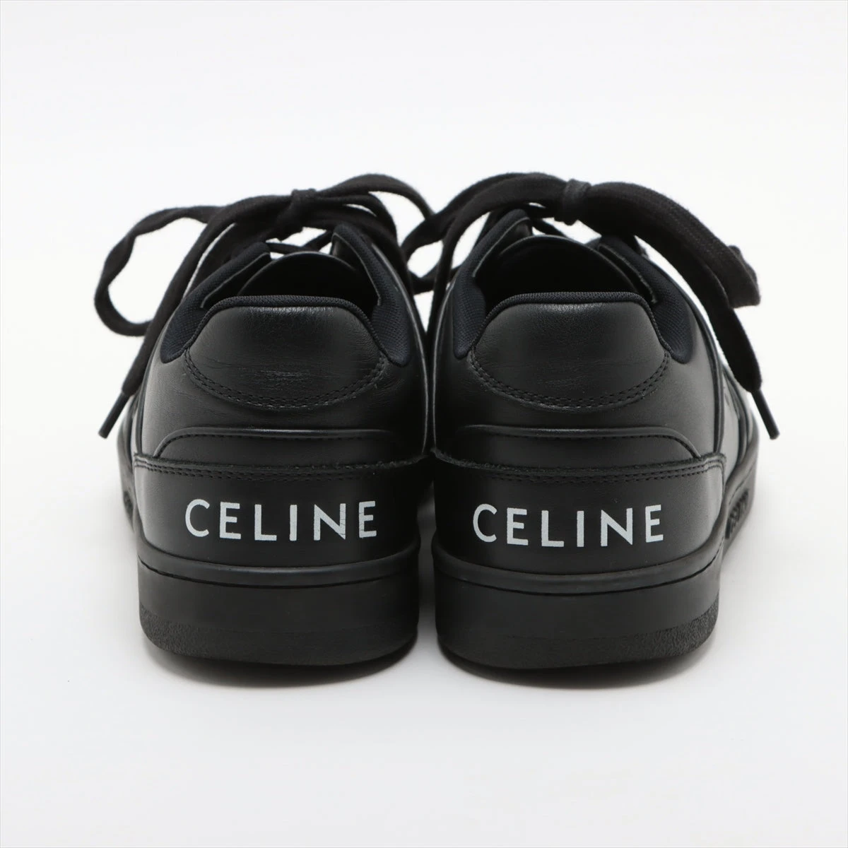 【未使用に近い】CELINE RA01 エディ期 本革 コンバットBLACK34 セリーヌ CT-04 エディ期 レザー スニーカー 40 ユニセックス ブラック