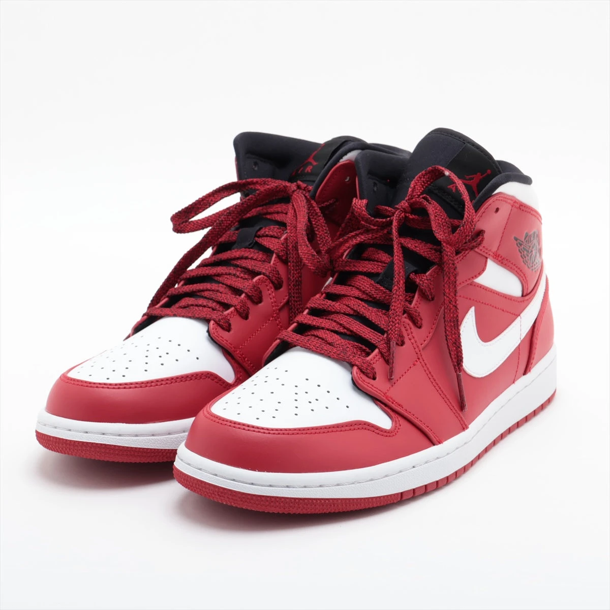 ナイキ AIR JORDAN 1 MID レザー スニーカー 28cm メンズ
