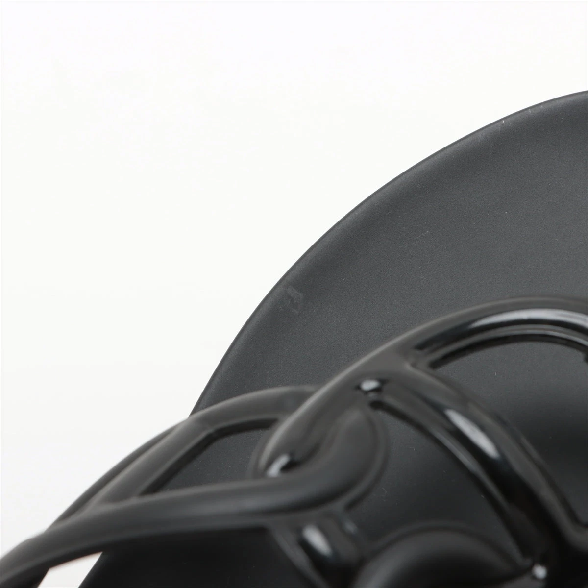 エルメス エジェリ ラバー サンダル 38 レディース ブラック