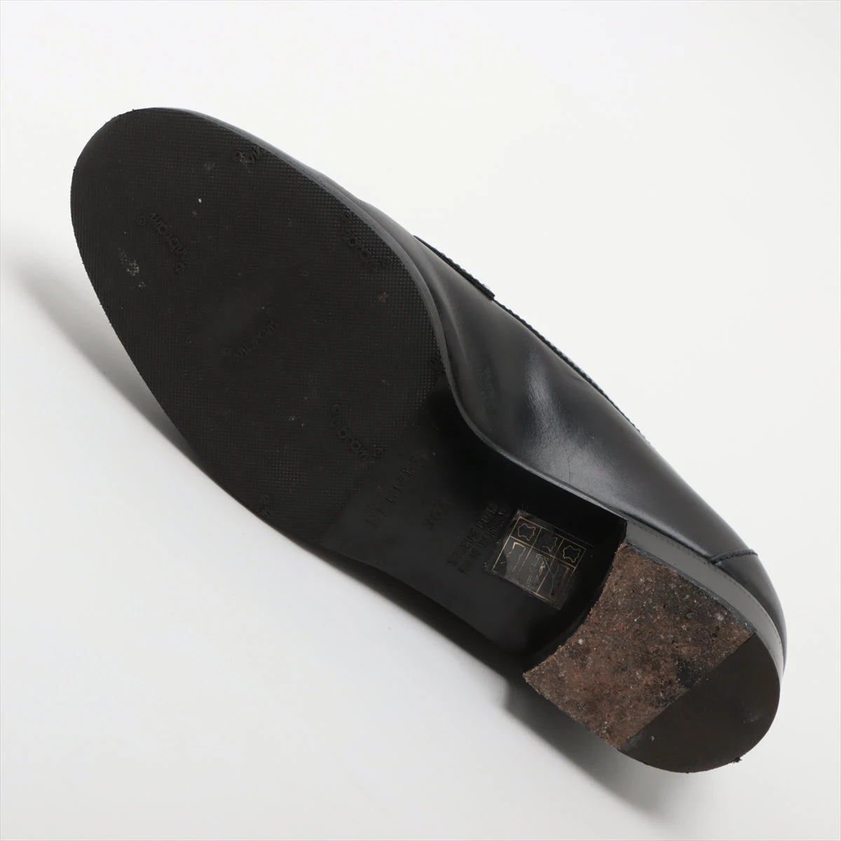 エルメス レザー ローファー 36.5 レディース ブラック ケリー