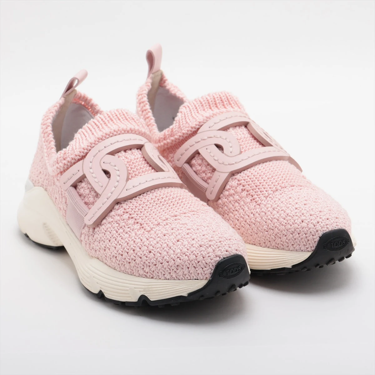 トッズ ケイト レザー×ファブリック スニーカー 37.5 レディース