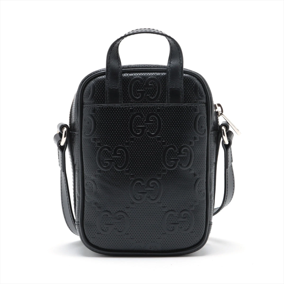 GUCCI グッチ　658565 レザー GGエンボス ショルダーバッグ GUCCI グッチ「未使用品」658565 GGエンボス メッセンジャー