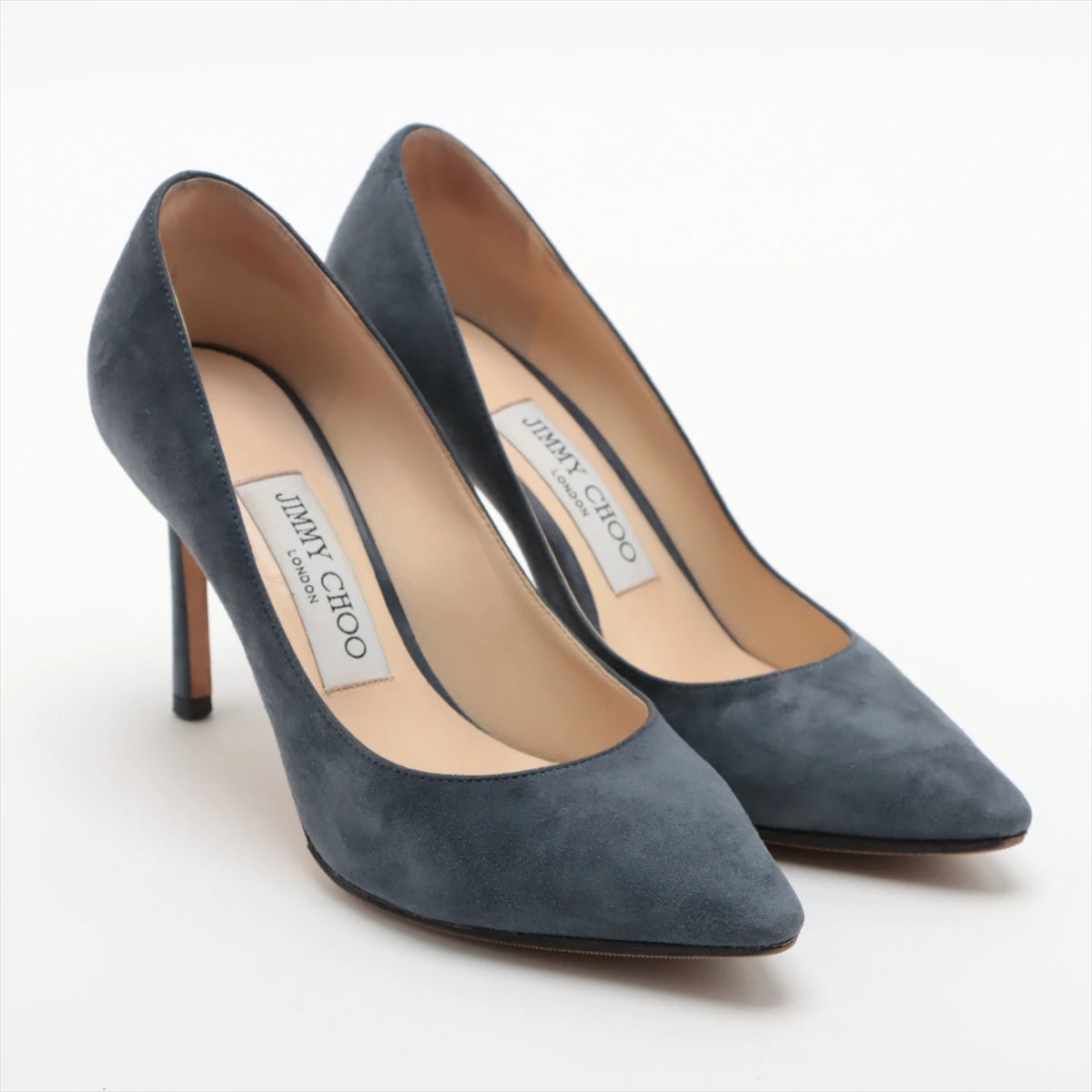 JIMMY CHOO パンプス　ROMY 85 サイズ35 ネイビー ジミーチュウ スエード パンプス 34 1/2 レディース ネイビー
