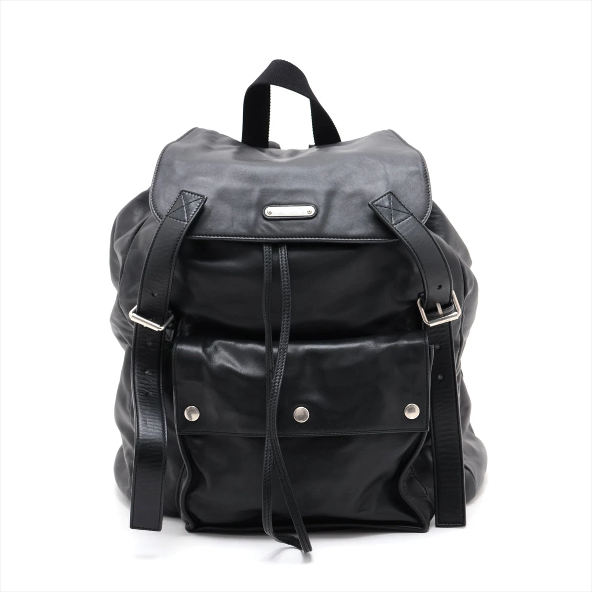 hg✨ サンローランパリ シティ リュック バッグ 黒 レザー 大容量 シティ バックパック（ナイロンリップストップ＆レザー） ブラック