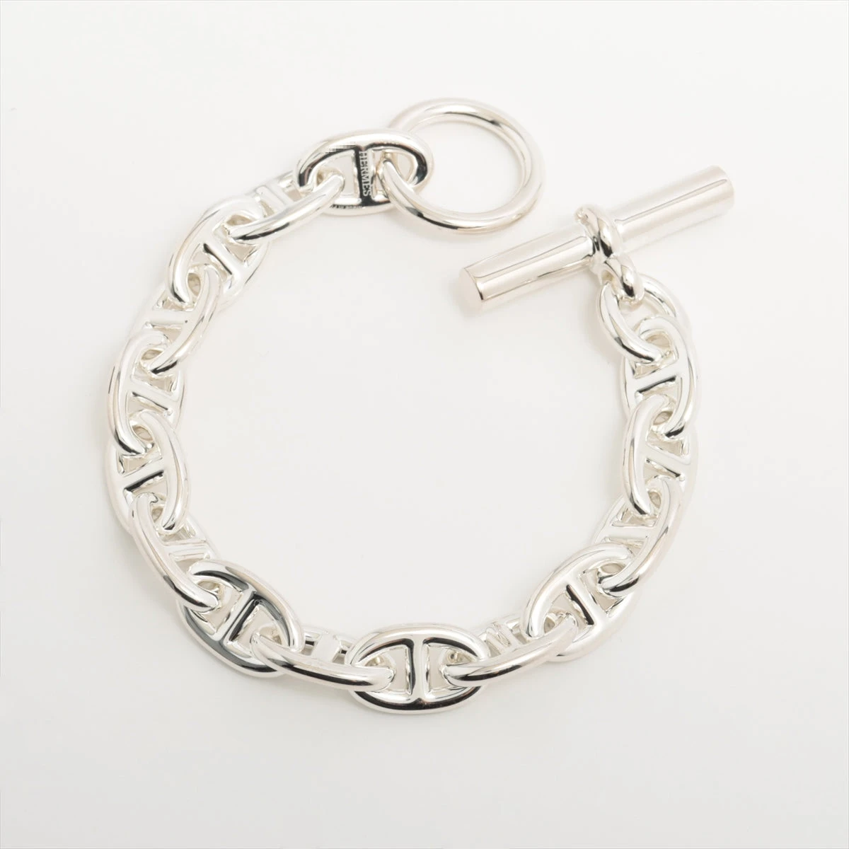 エルメス シェーヌダンクルMM ブレスレット 15コマ 925 41.7g シルバー  