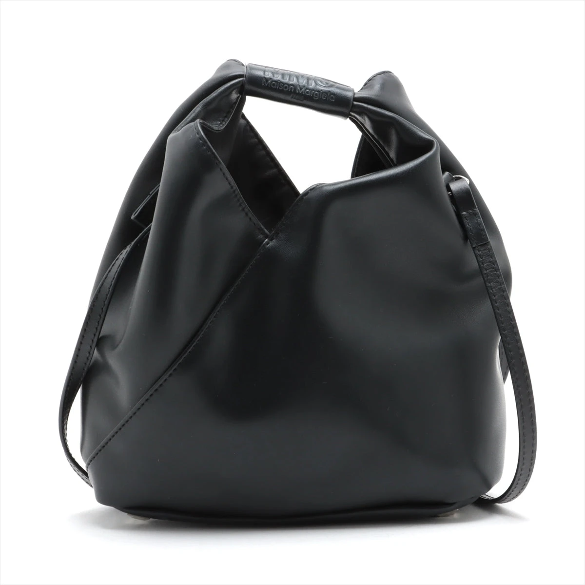 MM6 ジャパニーズバッグ ショルダー　オールレザー MM6 ジャパニーズ レザー ショルダーバッグ ブラック A3007679