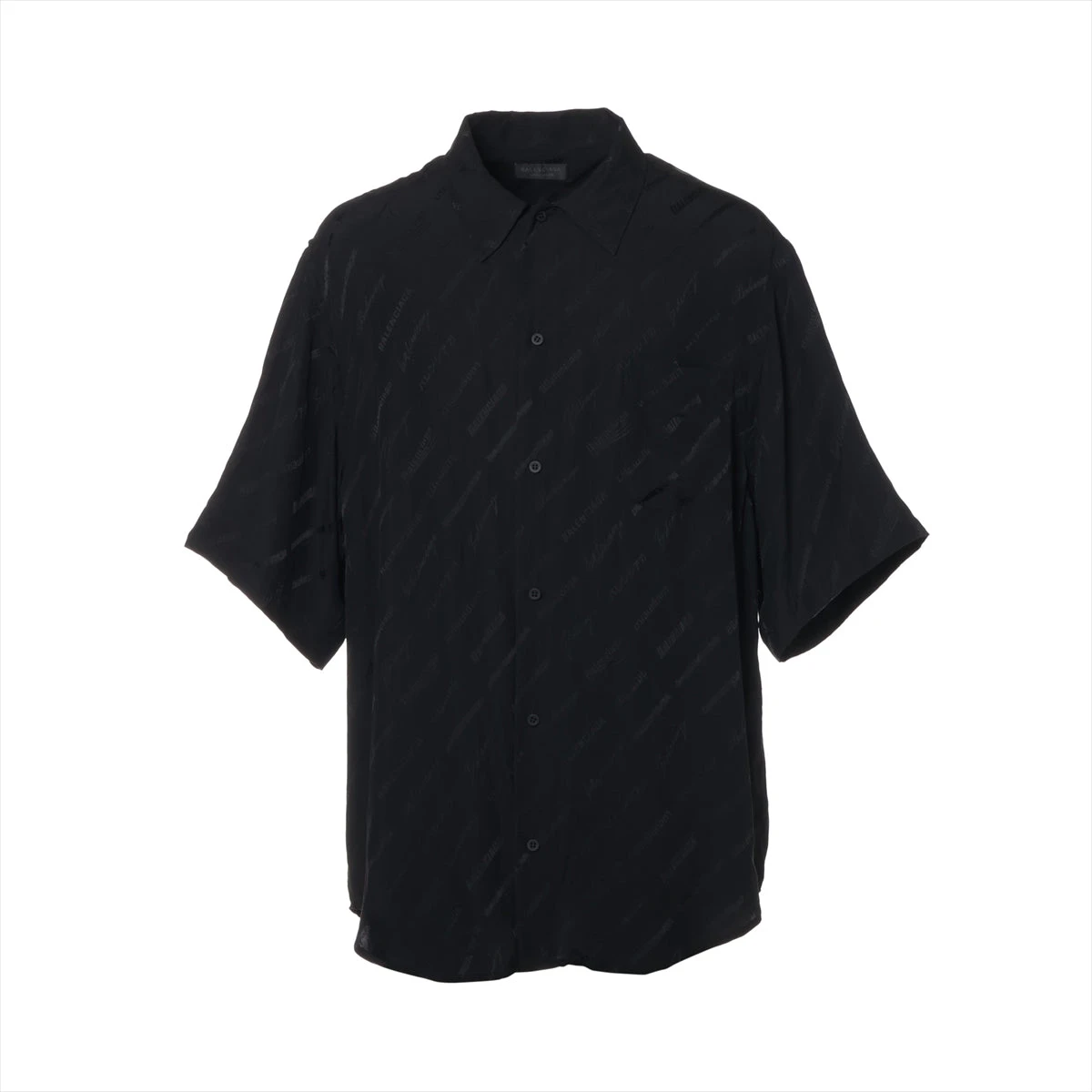 Balenciaga メンズシャツ　ブラック Balenciaga オーバーサイズ シャツ | ブラック | FARFETCH JP