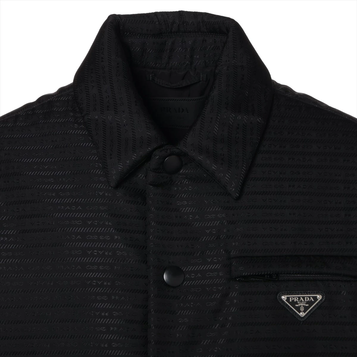 PRADA ブラック ナイロンジャケット XL プラダ ロゴ Re-Nylon プラダ Re Nylon リ ナイロン 22年 ナイロン ジャケット S メンズ
