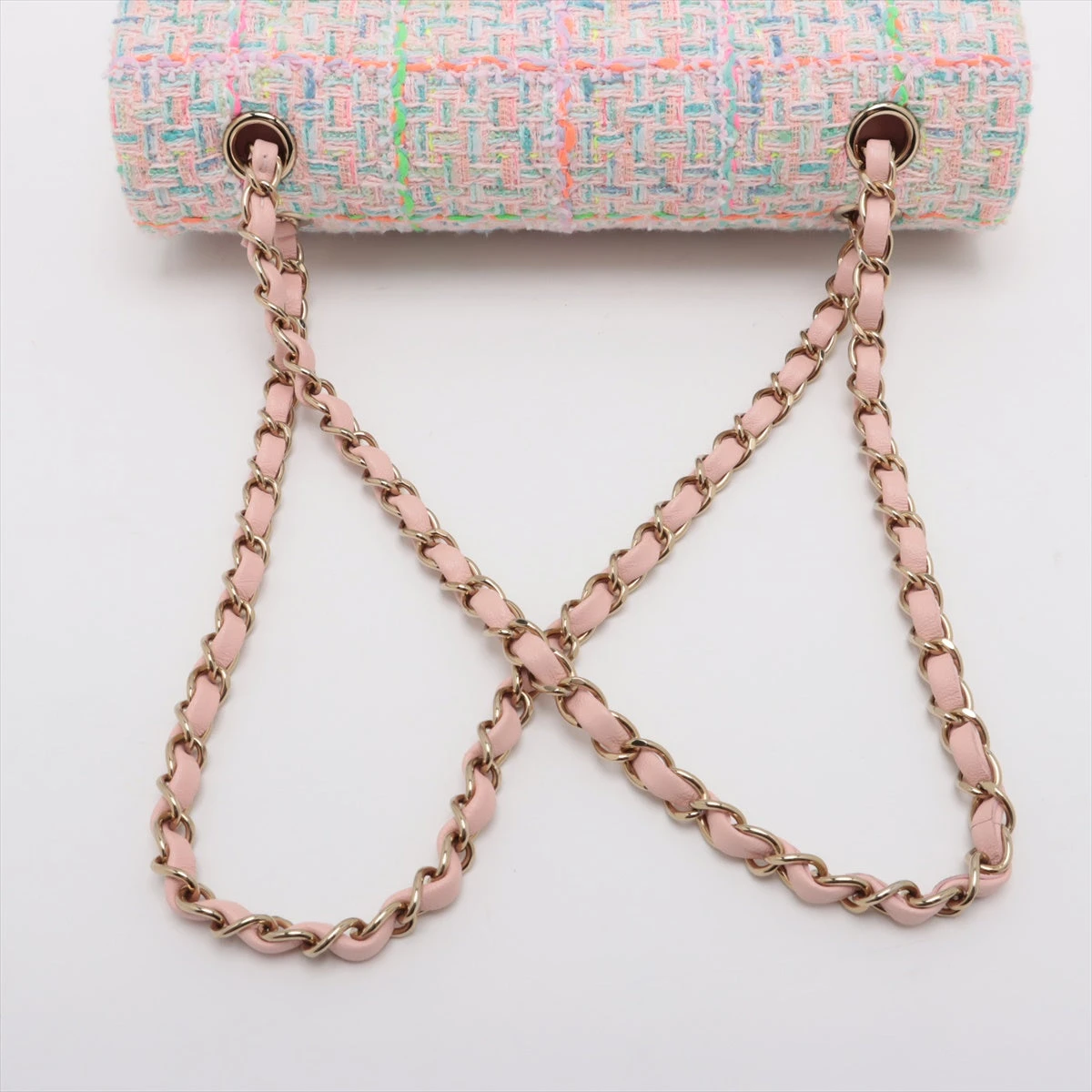 【上品ツイード柄♪】CHANEL 11.12 クラシック ショルダーバッグ 11.12 クラシック ハンドバッグ、ツイード、ライトブルー