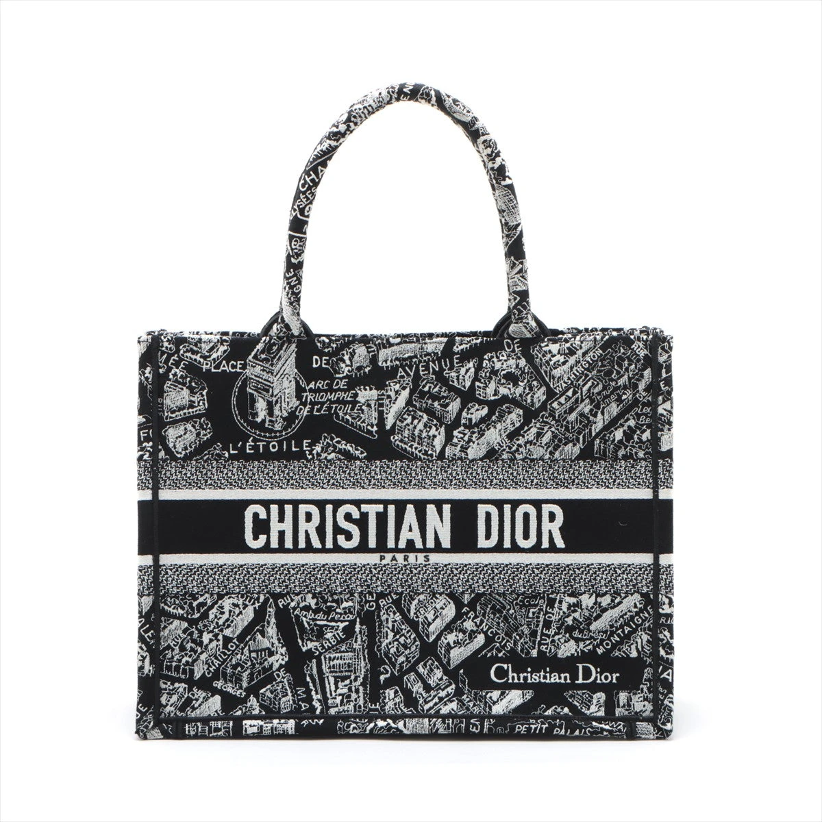 VINTAGE●DIOR●ディオール ブラック キャンバス トートバック クリスチャンディオール ブックトート キャンバス トートバッグ