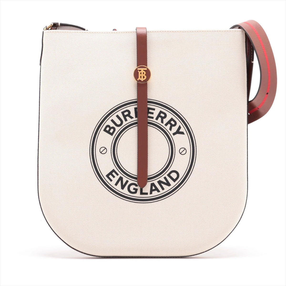 バーバリー ショルダーバッグ メッセンジャーバッグ キャンバス レザー バーバリー キャンバス×レザー ショルダーバッグ ベージュ