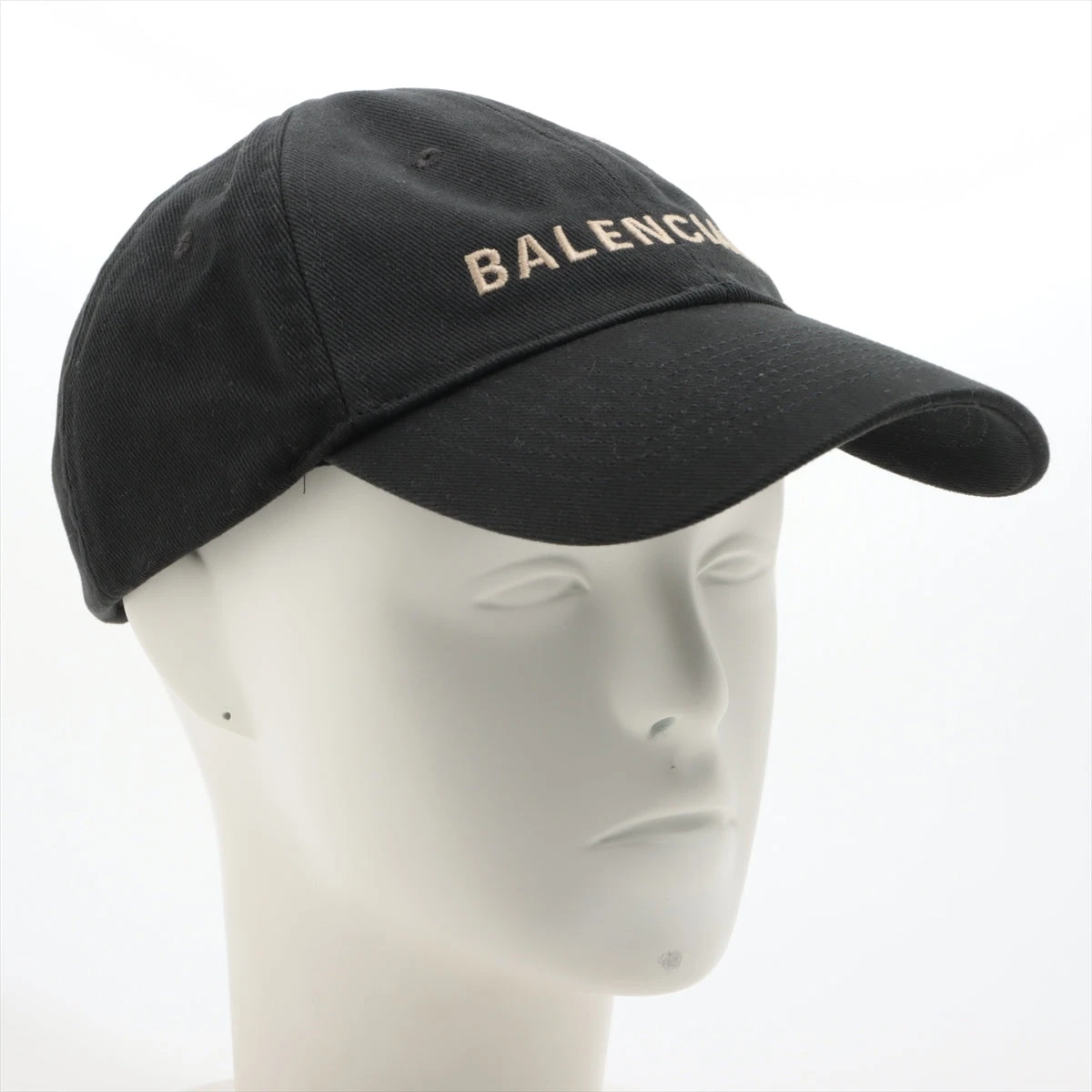 BALENCIAGA ブラック コットンキャップ ◇大注目◇【BALENCIAGA】Double Unity コットンキャップ