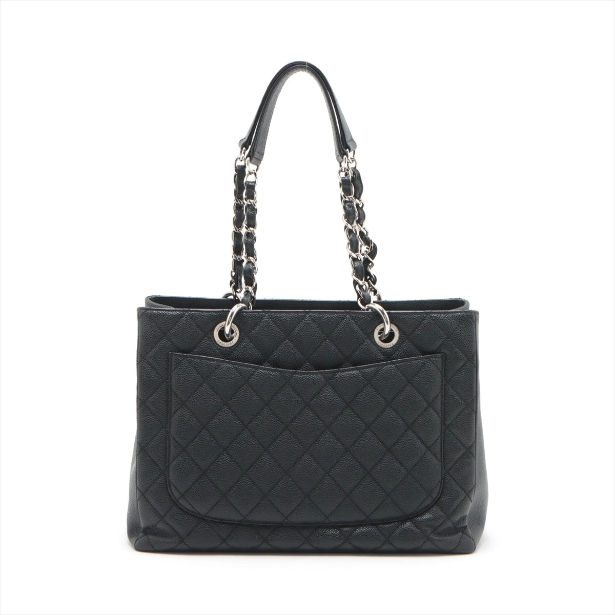CHANEL GSTトート 人気♡完売品 シャネル GST キャビアスキン チェーントートバッグ ブラック