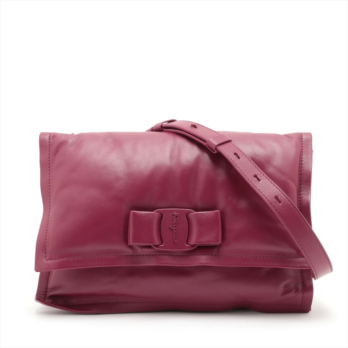 美品✨フェラガモ チェーン ショルダーバッグ 2way ヴァラリボン