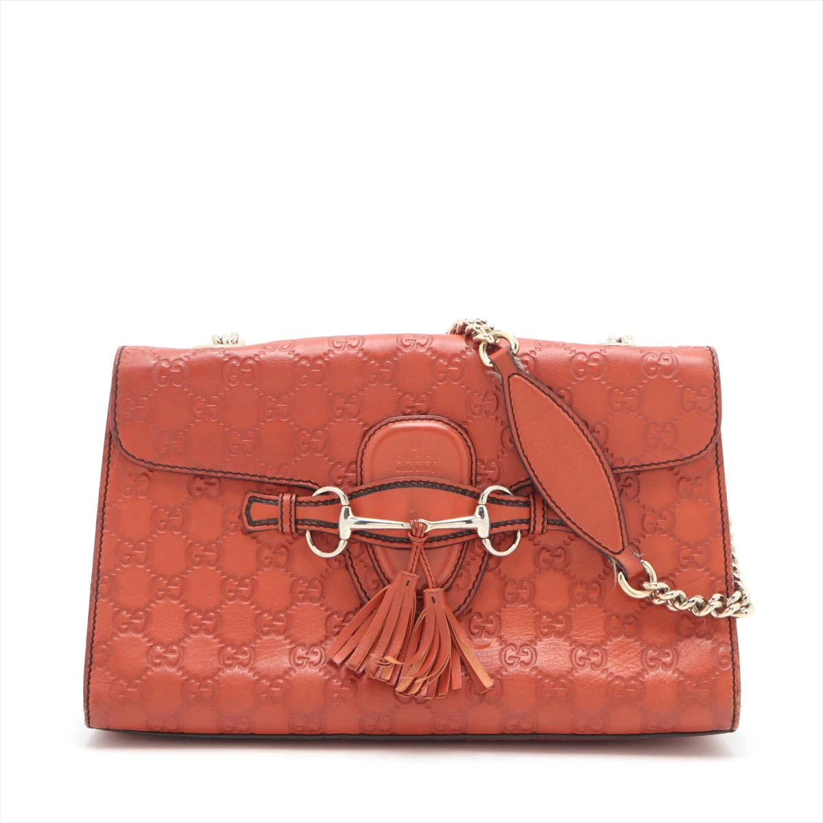 GUCCI エミリー チェーン ショルダーバッグ マイクログッチシマ グッチ