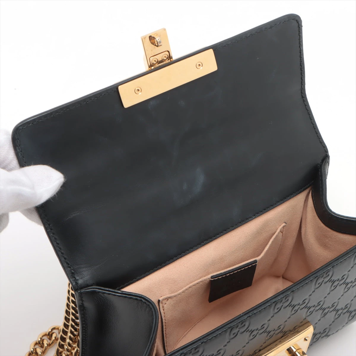 グッチ パドロック レザー ショルダーバッグ グッチ グッチシマ パドロック レザー チェーンショルダーバッグ