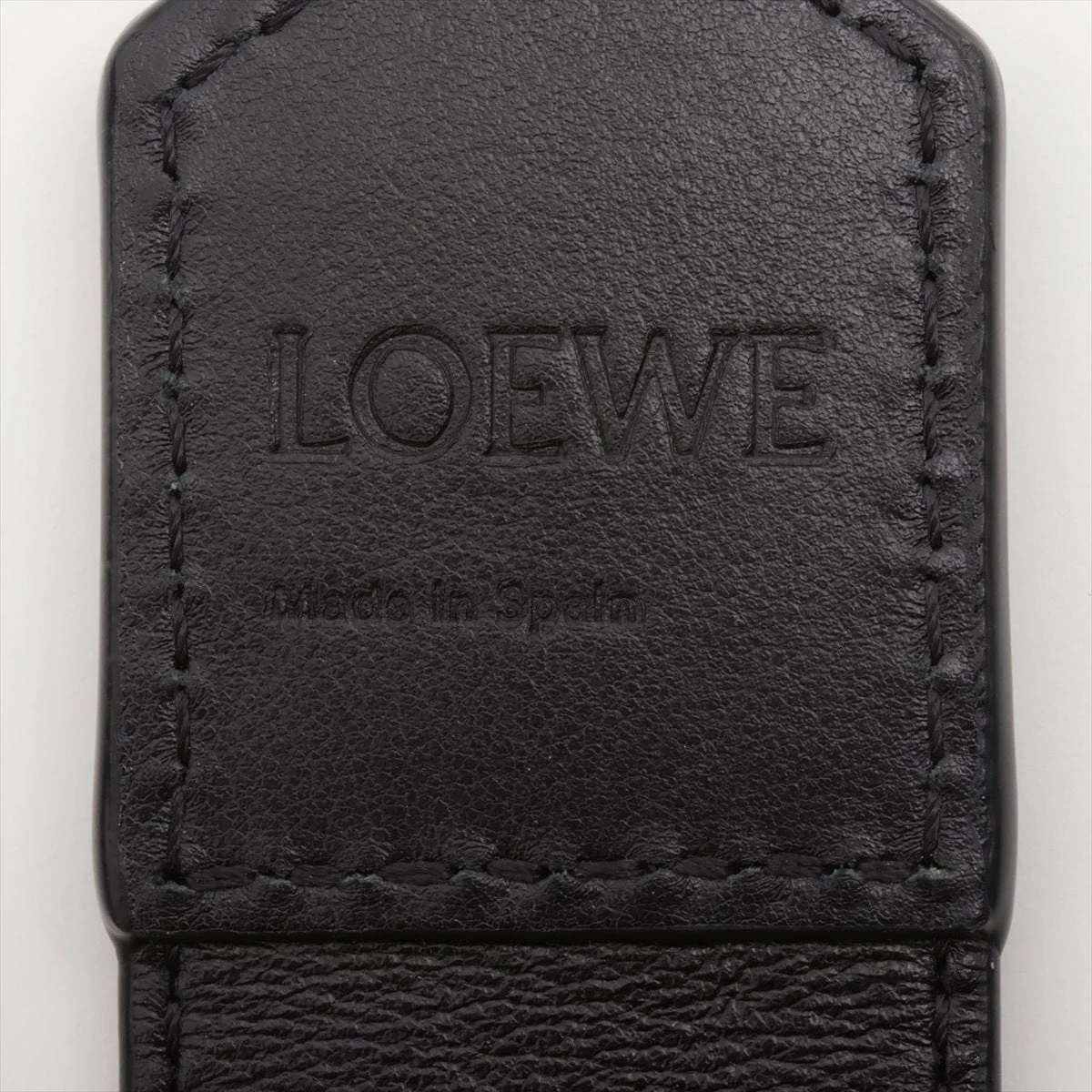 【最終値下げ！】LOEWE ブラックレザー ショルダーストラップ LOEWE ロエベ ストラップ loewe レザー Anagram leather-trimmed