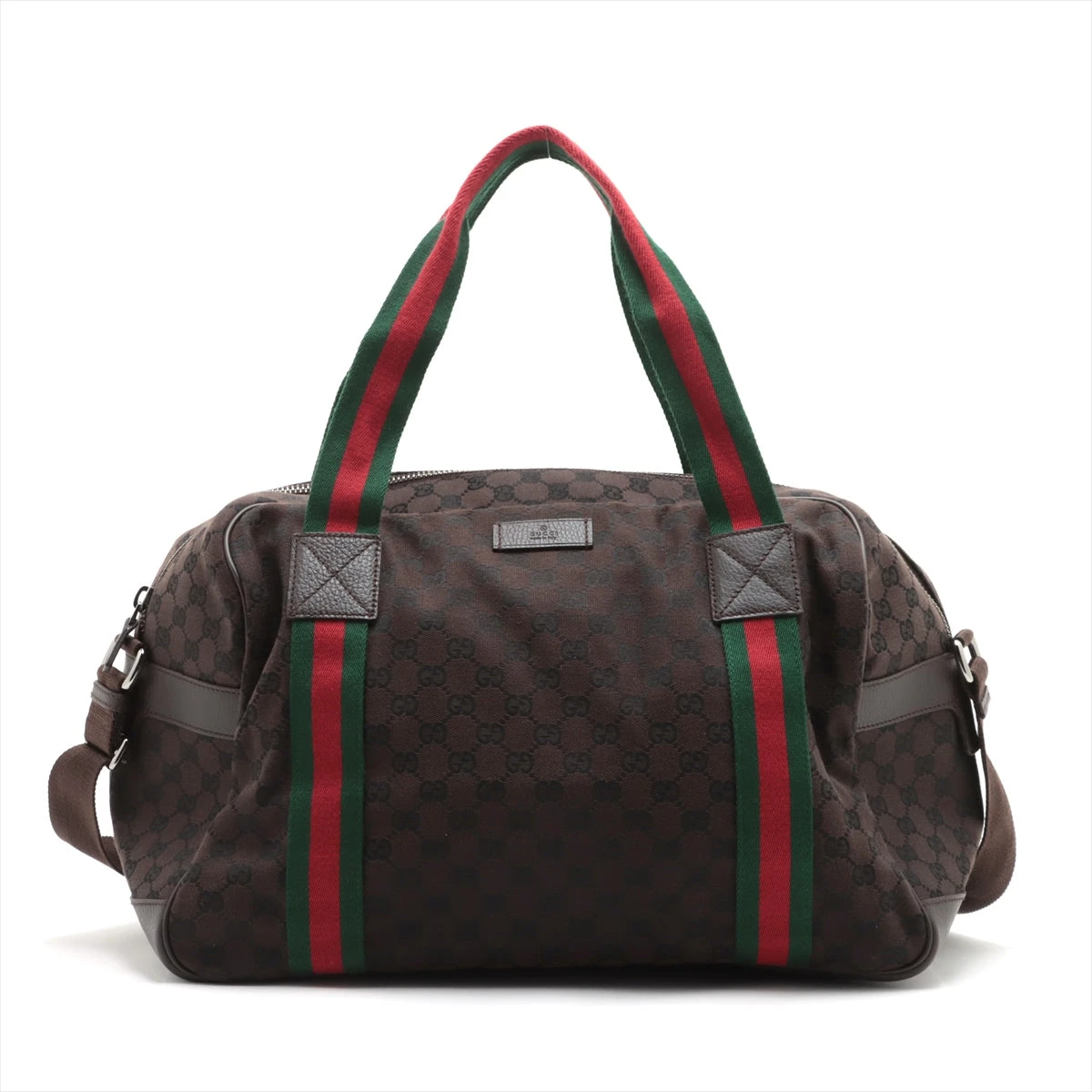 グッチ GGキャンバス 2WAYボストンバッグ ブラウン 374769 AP082489