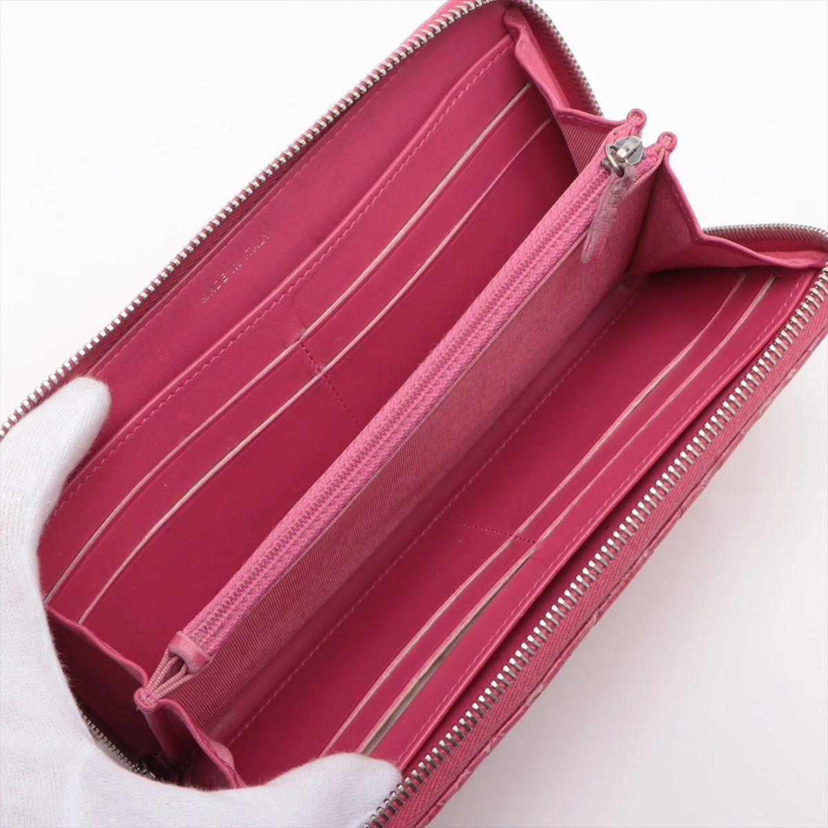 シャネル ココマーク パイソン ラウンドジップウォレット ピンク