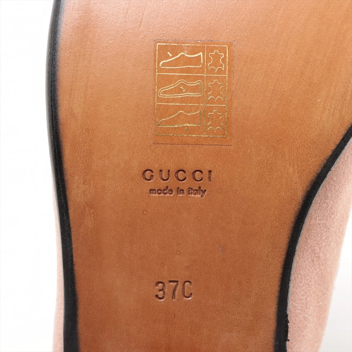 グッチ ホースビット スエード ローファー 37C レディース