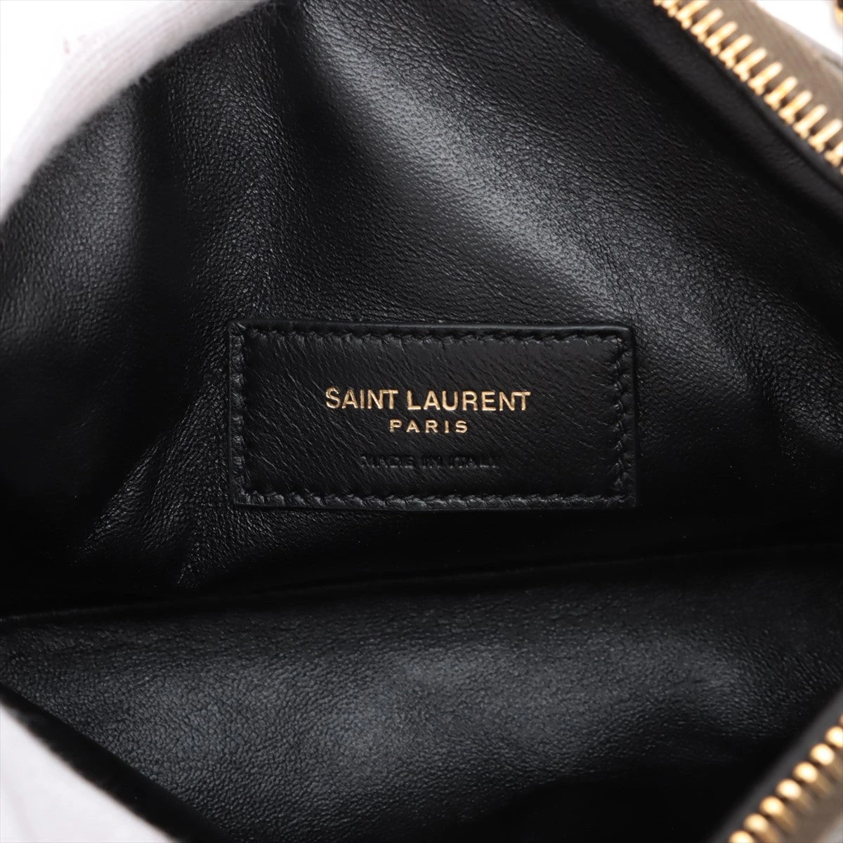 サンローラン　キャビアスキン　ブラックレザー チェーンバッグ Yves Saint Laurent 【新品】サンローラン SAINT LAURENT