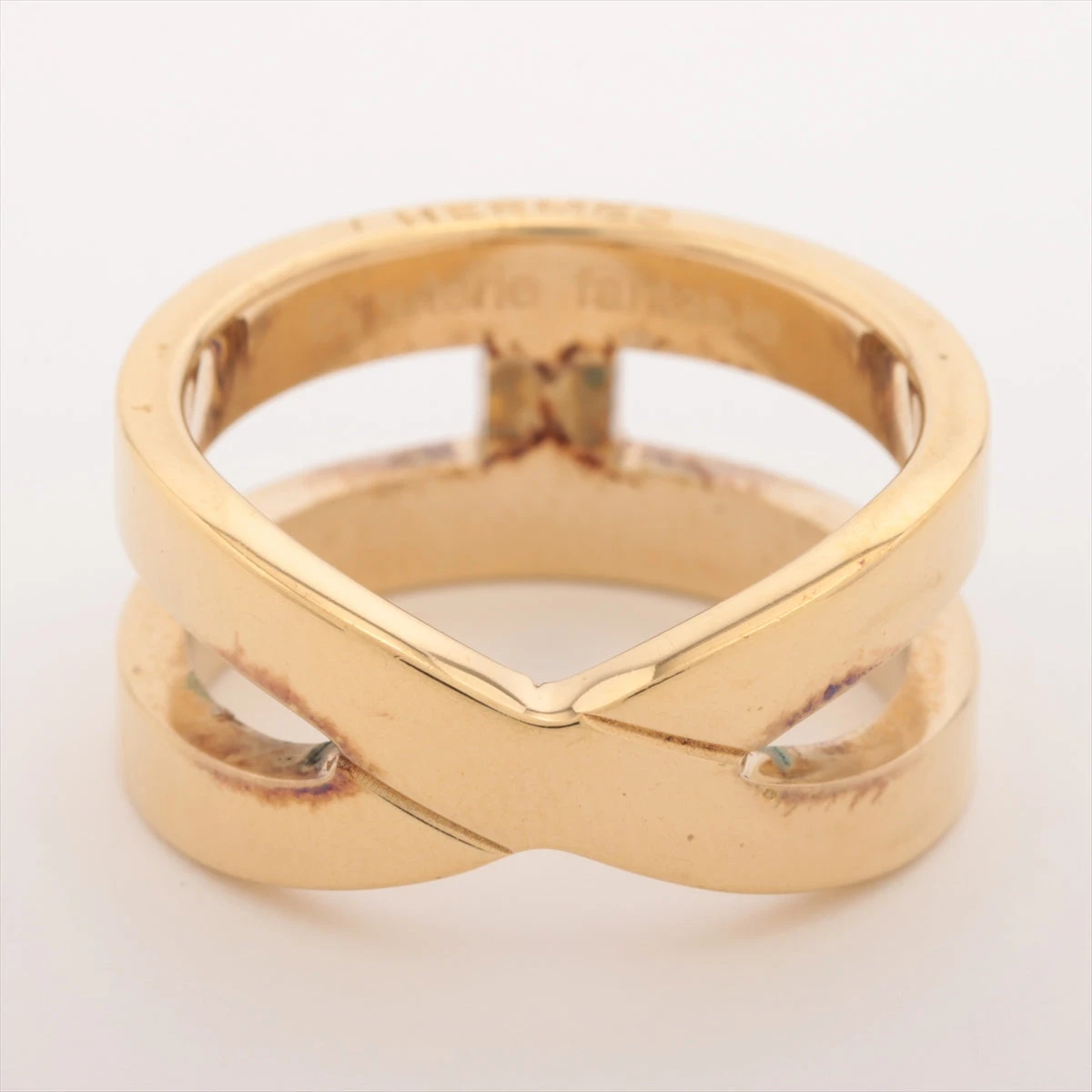 エルメス Hアンロン スカーフリング GP ゴールド A3017294｜中古