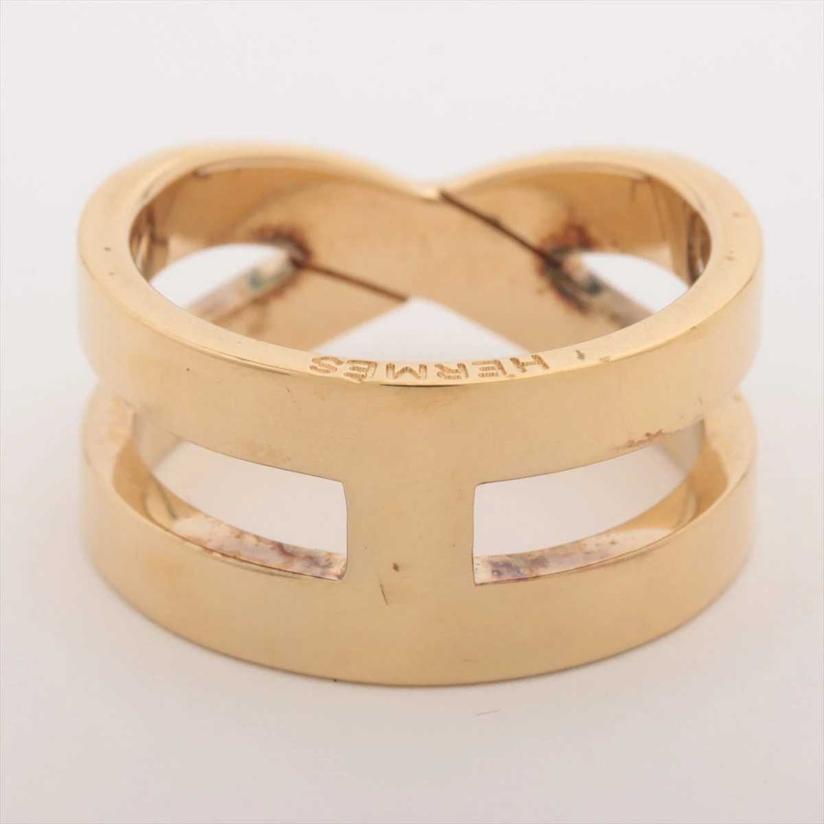 エルメス Hアンロン スカーフリング GP ゴールド A3017294｜中古