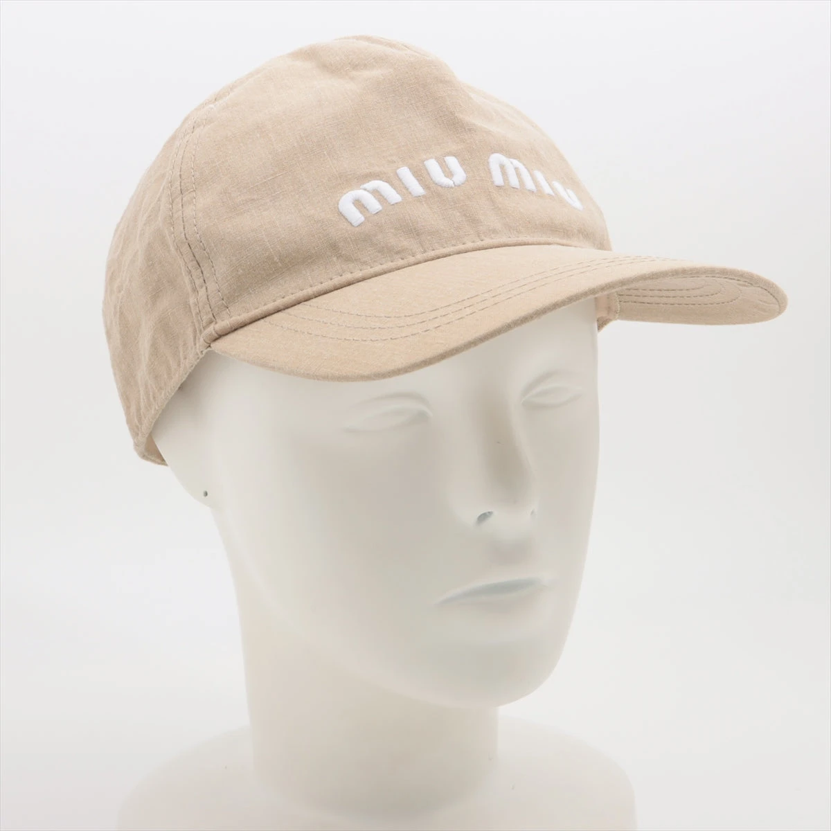 入手困難✨ ミュウミュウ ワンピース アルパカ 2007 トップス ベージュ系 MIU MIU - miu miu / ミュウミュウ | 2022AW | ロゴ 刺しゅう