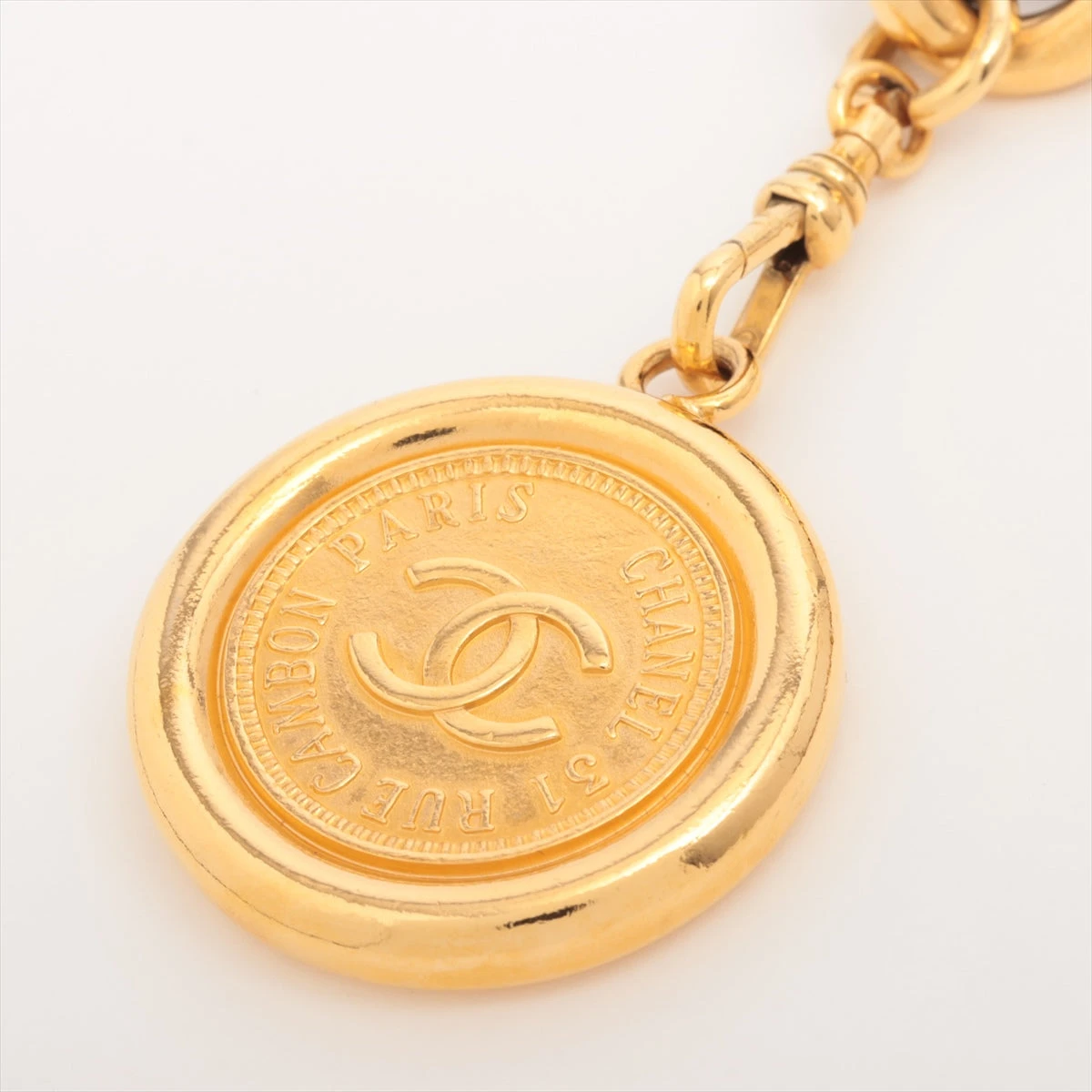 シャネル 31 RUE CAMBON チェーンベルト GP×レザー ブラック