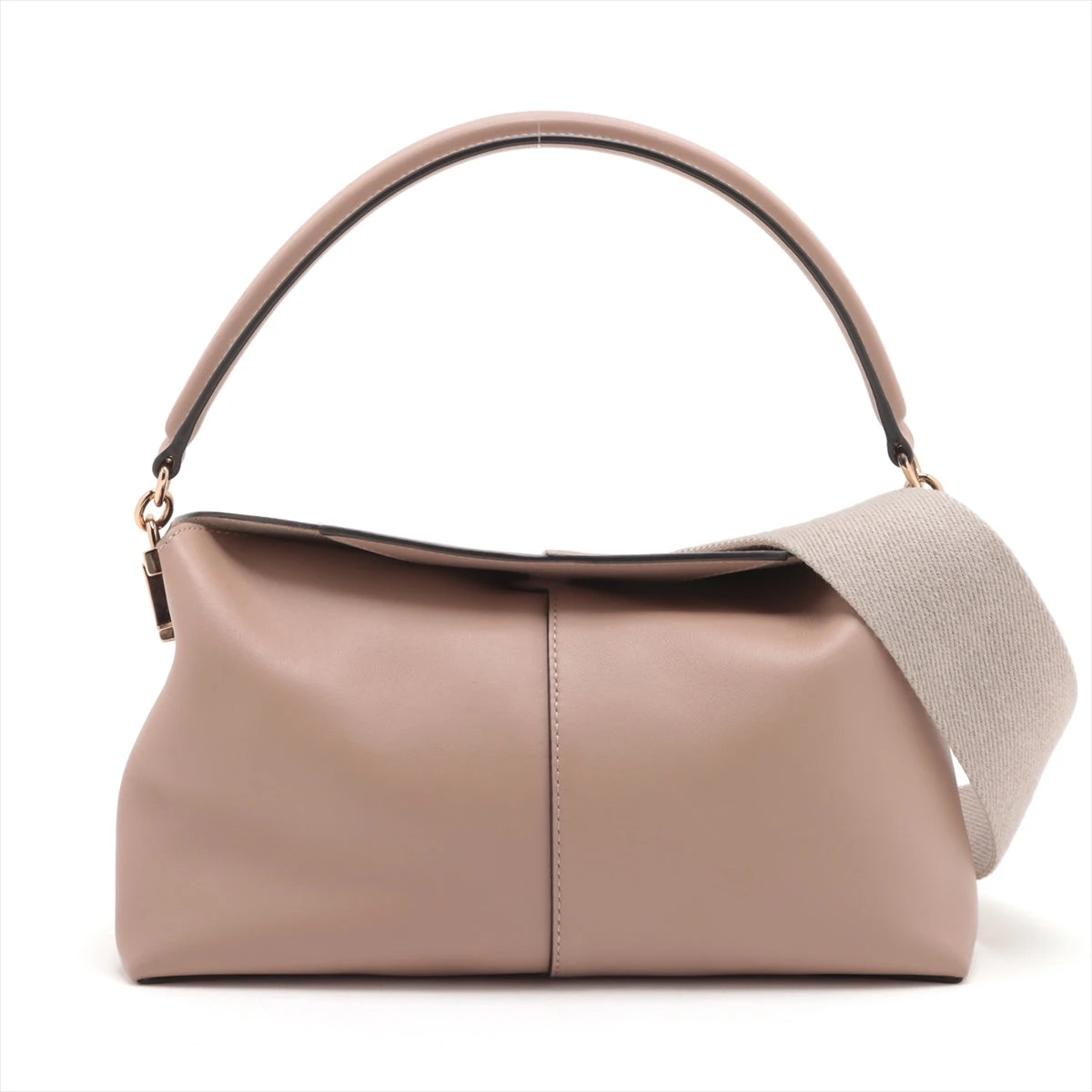 トッズ Tケース レザー 2WAYショルダーバッグ ベージュ WU020415