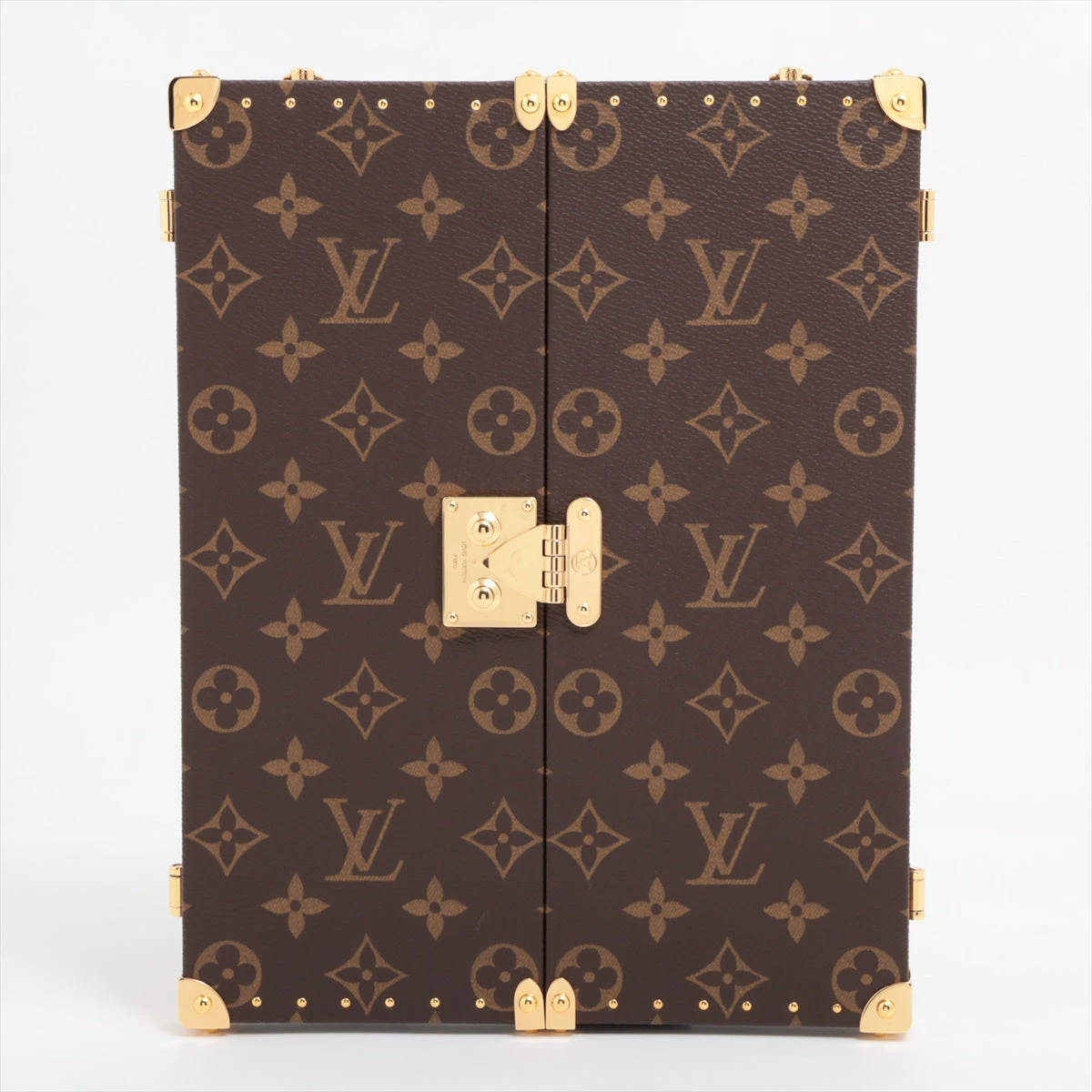 ヴィトン GI0554 ホームミラートランク VB0251 ミラー PVC ブラウン  