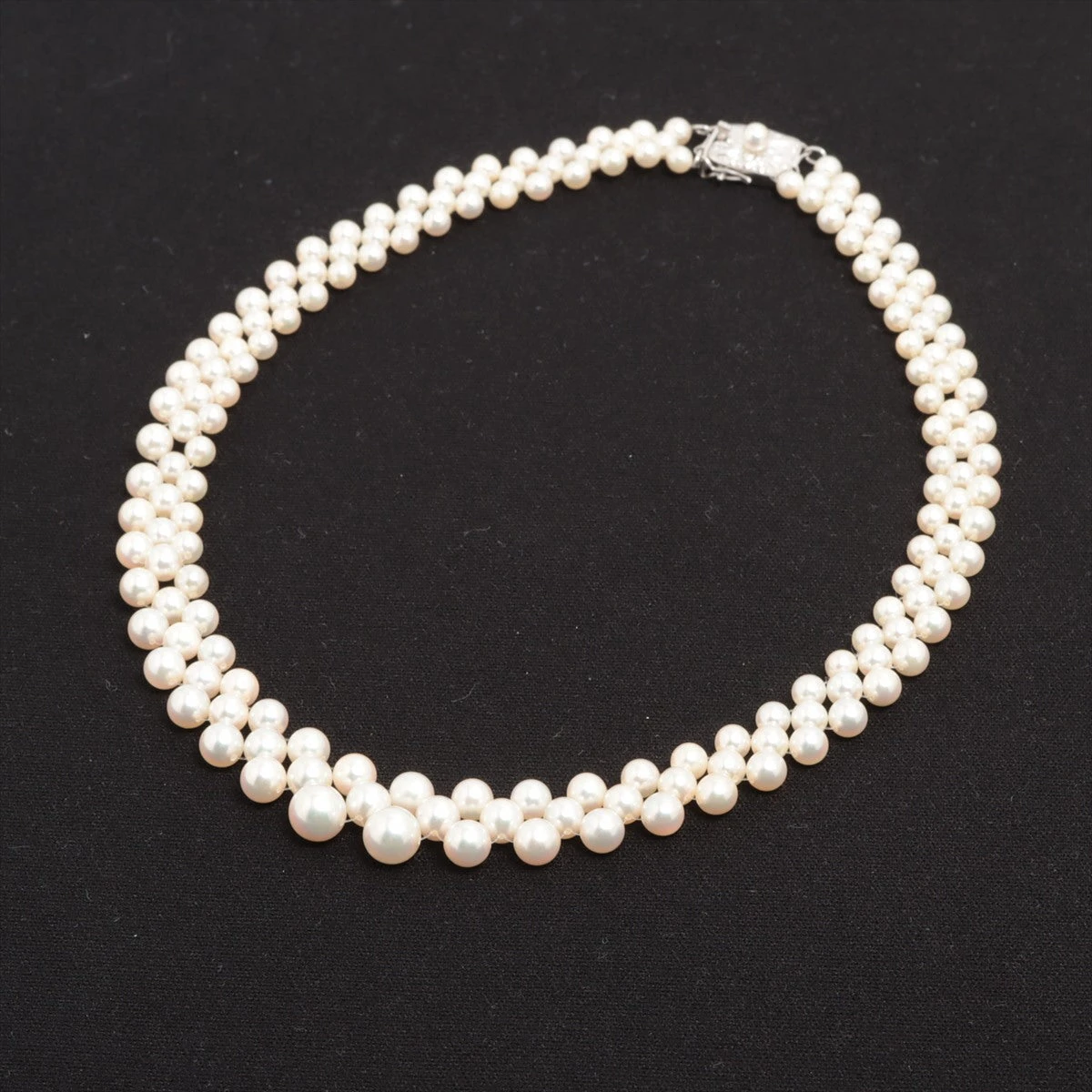 ミキモト パール ネックレス k18 MIKIMOTO ミキモト K18 パール 真珠 ボールチェーンネックレス