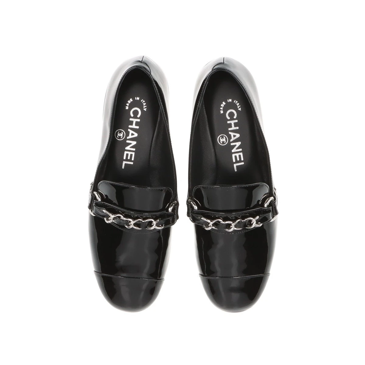 シャネル ココマーク 19C パテントレザー ローファー 36 レディース