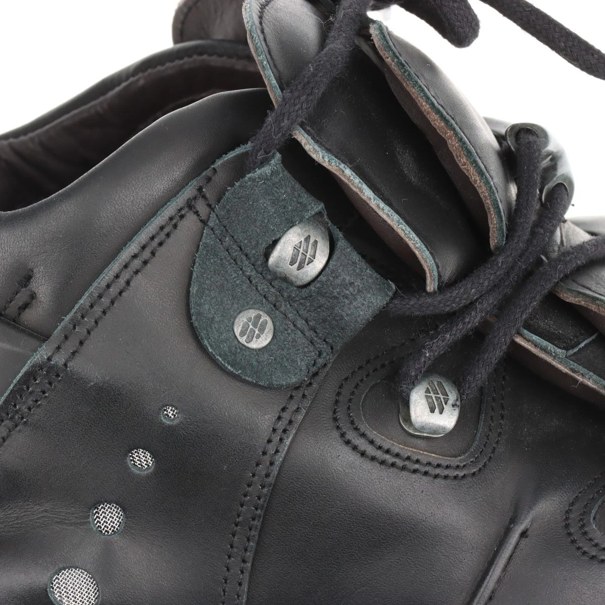 ヴェトモン×ニューロック 22AW レザー スニーカー 42 メンズ ブラック