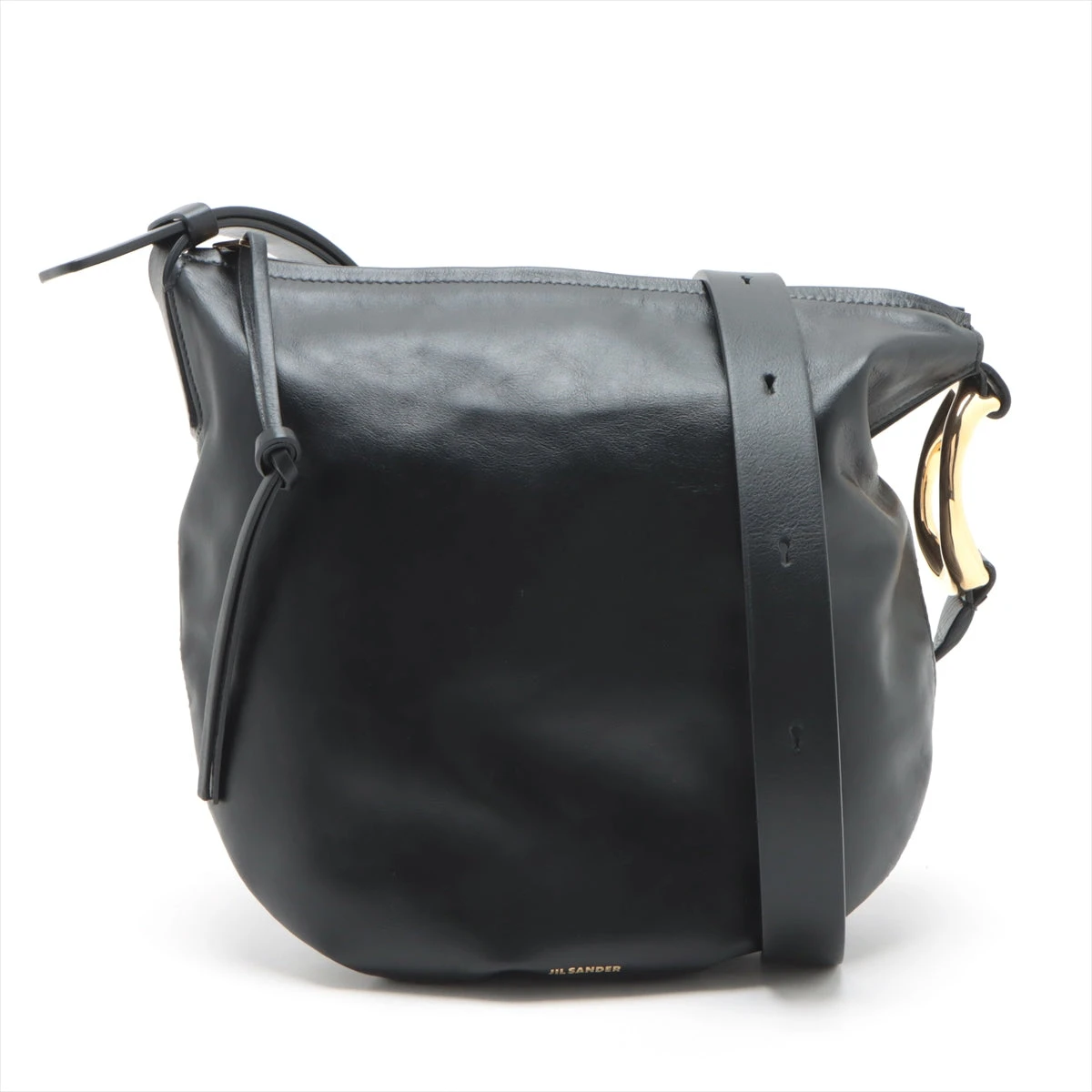 JIL SUNDERブラックレザーショルダーバッグ JIL SUNDERブラックレザーショルダーバッグ Jil Sander レザー