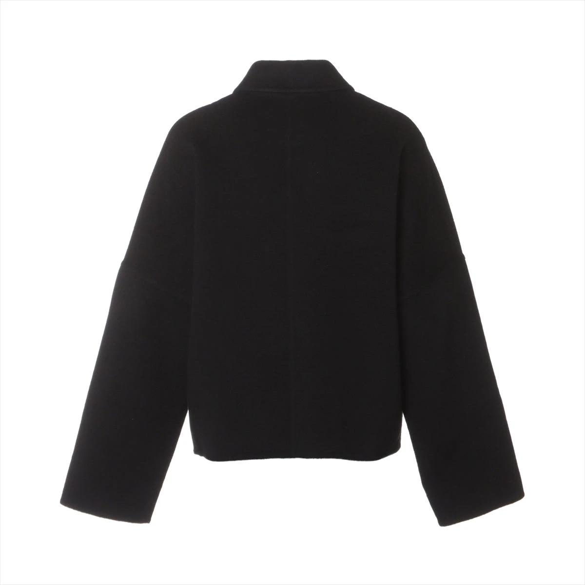エルメス カシミヤ ショートコート 40 レディース ブラック