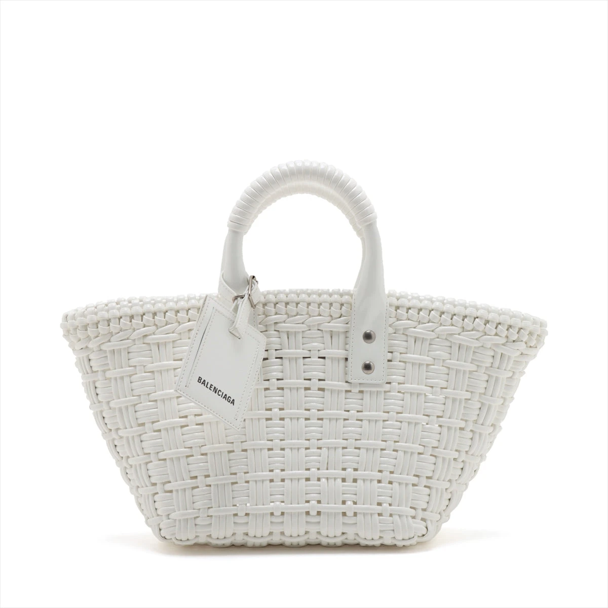 バレンシアガ ビストロバスケットバッグXS パテントレザー