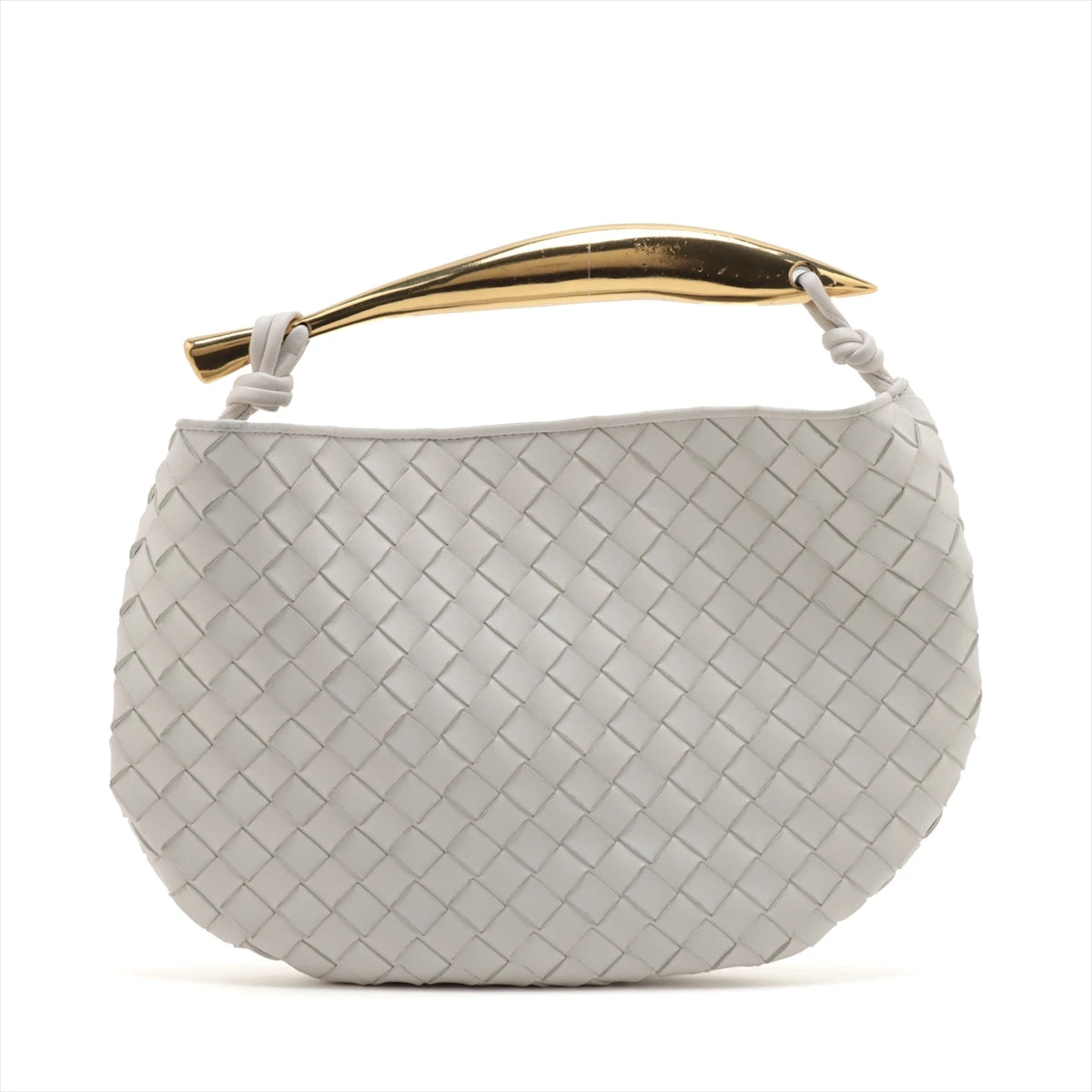 ボッテガヴェネタ イントレチャート サーディン レザー ハンドバッグ