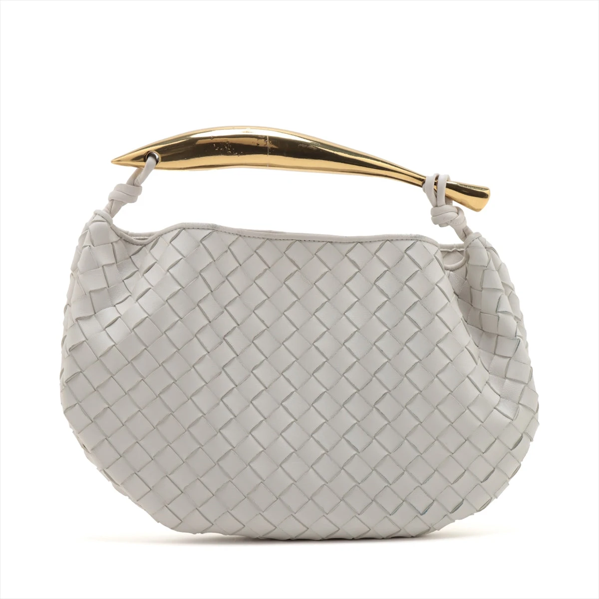 ボッテガヴェネタ イントレチャート サーディン レザー ハンドバッグ