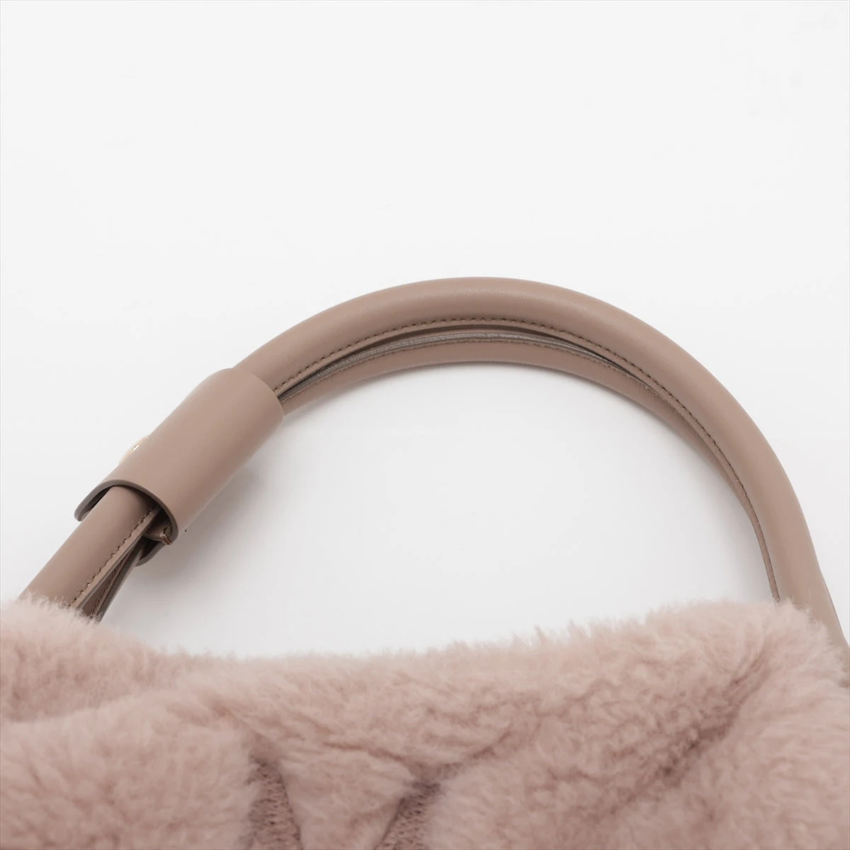 ✨極美品✨　MAX MARA テディベア　2way トートバッグ　ハンド　ファー マックスマーラ テディベア ファー×レザー 2WAYトートバッグ