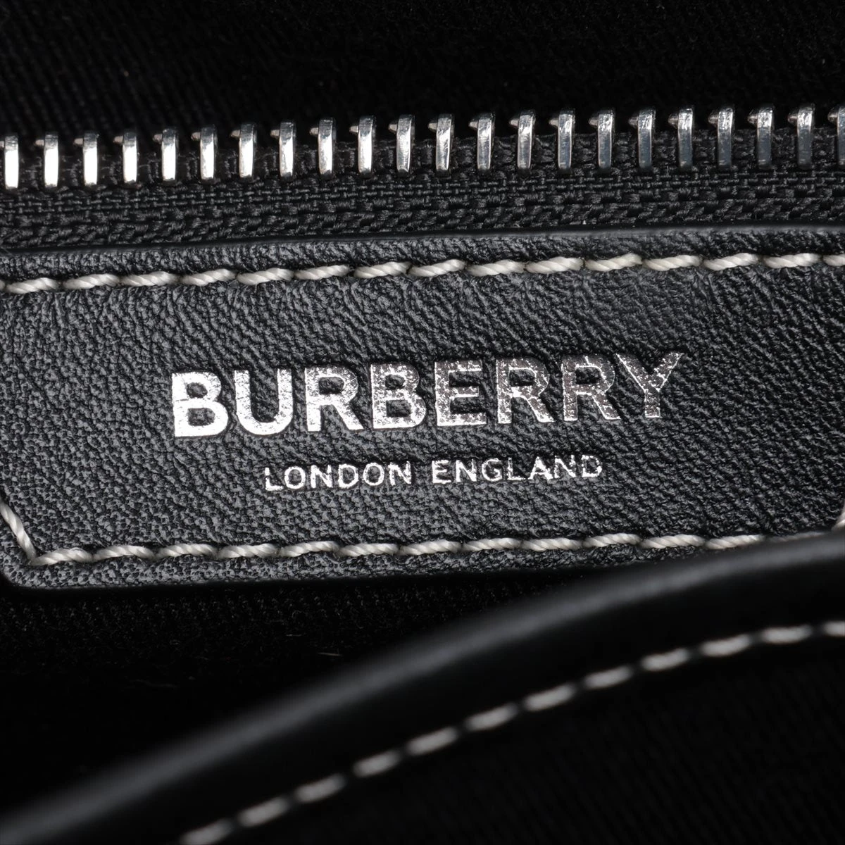 バーバリー PVC×レザー ショルダーバッグ ブラウン AP082945